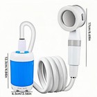 Portable Camping Shower 4000mah Electric Shower Pump For Hiking Bathing Upgrade