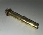Vtg Corki Weeks Brass Kaleidoscope Necklace Pendant 4 5  Long Brass Marble
