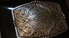 Nocona Western  Buckle Floral Aztec Silver 37019