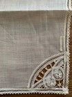 Vintage White Lace Belgium Hanky Hankie