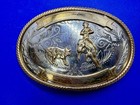 Rodeo Cowboy Cutting Horse Working Steer Blank Trophy Award Western Belt Buckle