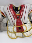 Bauer Elite Pure Ice Hockey Goalie Chest Protector  White red  Int Small