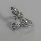Whimsical Silver Dragonfly Ring     Size 7