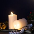 2x Led Candles  W  Wick   Remote Control Timer 3x4  Classic Home Decor White