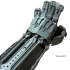 Wearable Articulated Cyberpunk Mecha Gauntlet Arm Armor Highly Detailed Cos Prop