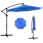 Gianna 10ft Offset Hanging Patio Umbrella With Aluminum Stand  Uv Protection