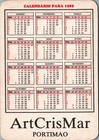 1989 Miami Vice Calendar 10 X 7 Cm  4  X 2 75   Portugal Don Johnson Vintage  8