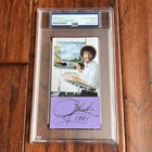 Bob Ross Autograph Cut Signature Signed 1991    Joy Of Painting   Psa