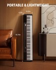      Donner Dep-20 Lite Digital Piano Keyboard 88 Weighted Key With Stand Pedal