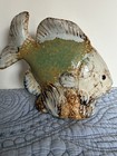 Fish Ceramic Glazed Stoneware Pottery Art Figurine Statue Home Decor 4 75 X 5 75