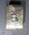 Vintage Metal Oxford   s Pill Box Silver Tone
