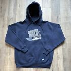 Vtg Coors Light Silver Bullet Graphic Hoodie The Cabin Bar North Dakota Medium