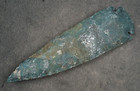 Green N Gold 5 7  Flint Spearhead Point Knife Blade Arrowhead I-304