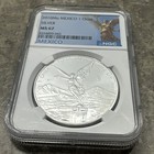 2010 1 Oz Silver Mexico          Libertad Ngc Ms67