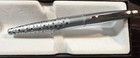 Sheaffer Intrigue Rollerball Satin Steel Dark Blue   Gray white Dots Usa No Box