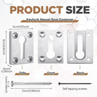 4 Sets Newel Post Mounting Kit Stair Railing Post Anchor Fastener Hardware