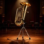 Tuba Stand Height Adjustable Euphonium Stand Folding Tripod For Practice Room