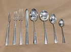 Cunard White Star Line 8 Piece Silver Setting Plain Pine Flatware Queen 1st Cl