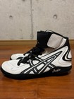 Men   s Us 8 Vintage Asics Jackal White Black Attack Wrestling Shoes Jl203