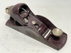 Vintage Stanley Small 6 Inch Woodworking Plane Maroon Color Free Shipping 