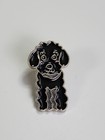 Cartoon Black Poodle Dog Lapel Pin Small Size 