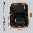 Car Back Seat Organizer With Foldable Tray And Storage Pockets
