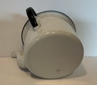 Vintage Antique White   Black  Enamel    invalid Feeder    Spout Cup