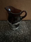 Vtg Farber Bros New York Creamer    Sugar Bowl Amythst And Chrome