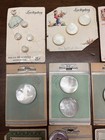 Vintage Lot Of Carded Mop Buttons - 5 16  To 1-3 16   jk14 