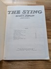 Vintage 1974 The Sting Movie Piano Sheet Music Book Scott Joplin The Entertainer
