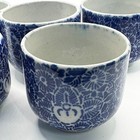 Antique Japan Imari Inban Chawan  Set Of 5  Late Edo   meiji C 1860   1900