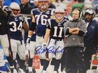 Bill Belichick Signed New England Patriots Sideline Photo W  Coa