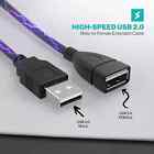 Usb Male To Usb Female Extender Cable Short-long 3-10 Ft Extension Adapter