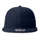 Premium Solid Fitted Baseball Cap Hat Trucker Blank Plain Flat Bill 9 Sizes