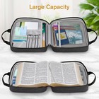 Finpac Extra Large Bible Cover Carrying Book Case Church Bag With Pocket Strap 