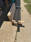 5ft Cypress Wood Deluxe Roll Paint Grade   2  Porch Swing With Chains