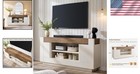 Modern Tv Stand 70 Inch Entertainment Center For Up To 80 Inch Tvs Wooden Sto   