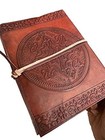 Vintage Leather Journal Sketch Book For Men - 200 Pages Notebook Diary Dnd Tr   