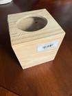 Unfinished Wood Tissue Box Cover Square Wooden Holder New In Plastic New     