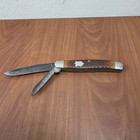 Vintage Imperial Camco 751 Pocket Knife Usa 2 Blade Jack Knife Faux Stag Handles