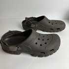 Crocs Off Road Sport Clogs Men s Size 13 Shoes Slip On Adjustable Brown Unisex