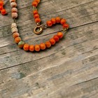 Antique Hand Carved Tiny Coral Bead Collection For Jewelry Making 95  Old Beads