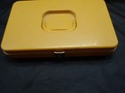 Lot Of 2 Vintage Wil-hold Wilson Sewing Boxes Yellow   Gold Plastic Usa