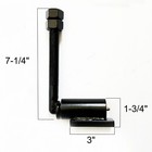 Set Of 4 Heavy Duty 3 4  J-bolt Swing Gate Hinge 7  Adjustable Steel Pivot