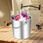 20l 304 Stainless Steel Bucket  Large Ice Bucket With Lid  Garbage Can With Lid