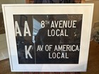 Nyc Subway Vintage Roll Sign Box Antique Train Station 1948  Ave Of Americas
