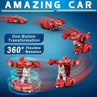 Transform Remote Control Car Robot - 1 18 Scale Police Car - 2 4ghz - Kids