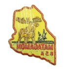 Maine National High Adventure Matagamon Patch Red Bdr  nk577 