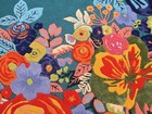 Hand Tufted Wool Floral Area Rug Multicolor Irregular Shape Loop Cut Carpet