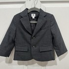 Janie And Jack Boys Classic Gray Blazer 18-24 Months Special Occasion
